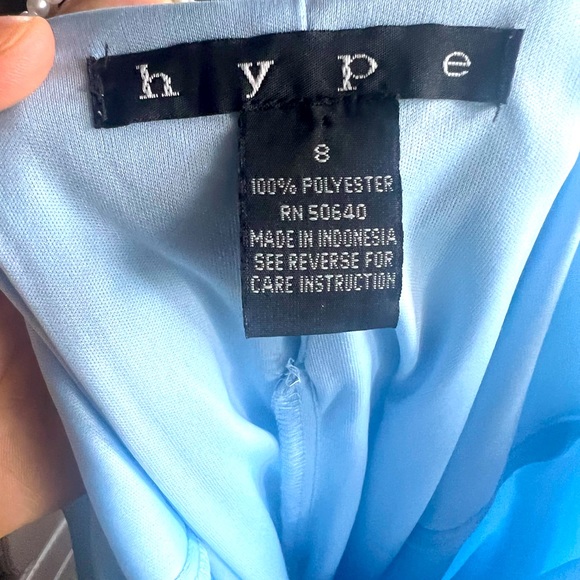 Hype Flowy Midi Dress with pearl spaghetti Straps Size 8 - Picture 13 of 13